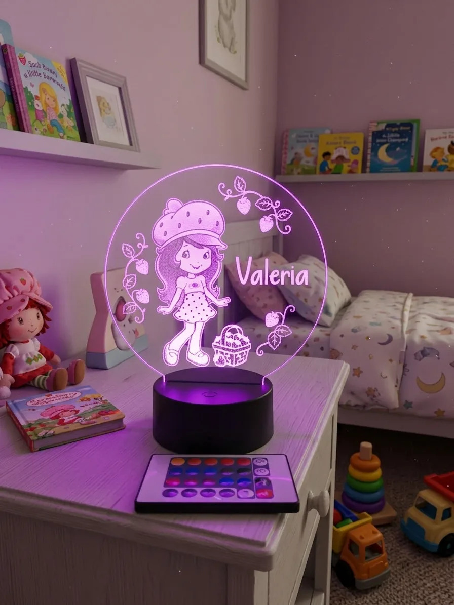Lámpara infantil con personaje y nombre